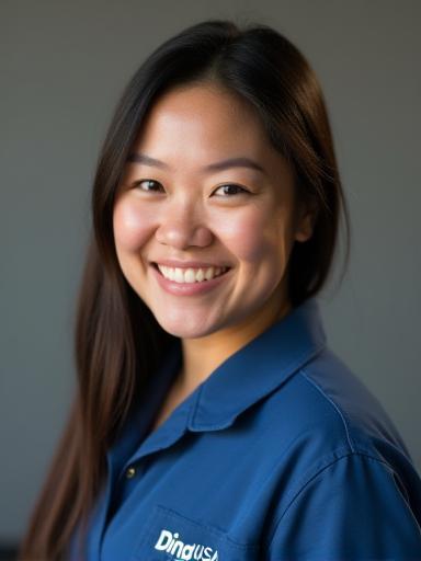 Jessica Lee smiling, lead technician at DingUSA